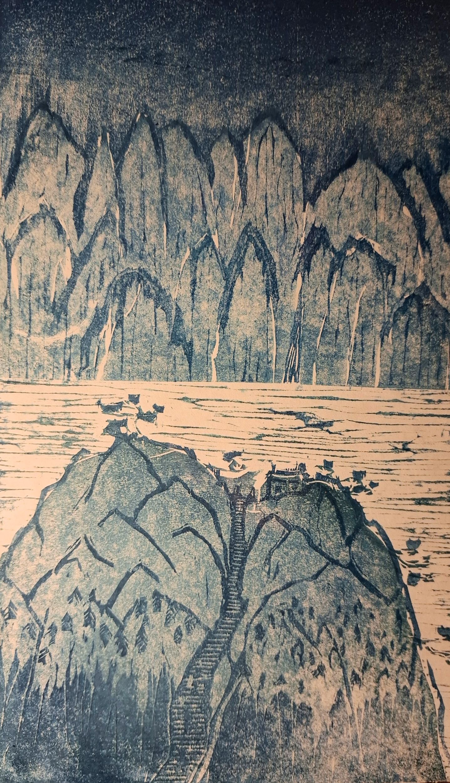 brume dans la montagne